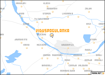 map of Viduspoguļanka