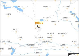 map of Vidzy