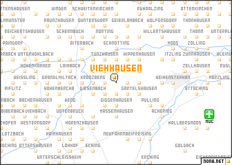map of Viehhausen