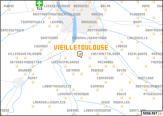 map of Vieille-Toulouse