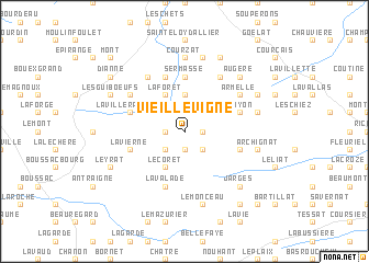 map of Vieille-Vigne