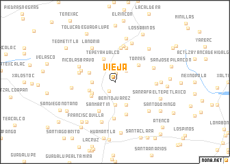 map of Vieja
