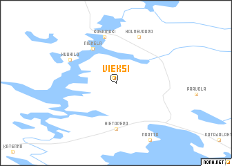 map of Vieksi