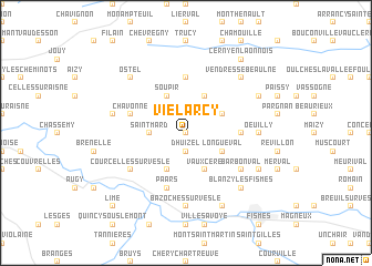 map of Viel-Arcy