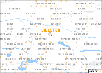 map of Vielsted