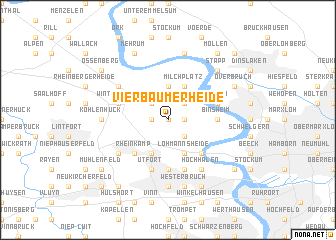 map of Vierbaumerheide