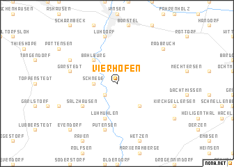 map of Vierhöfen