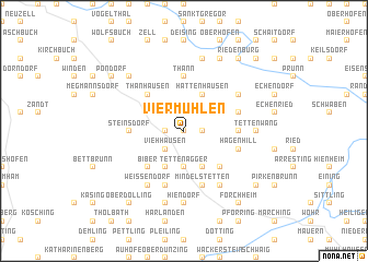 map of Viermühlen