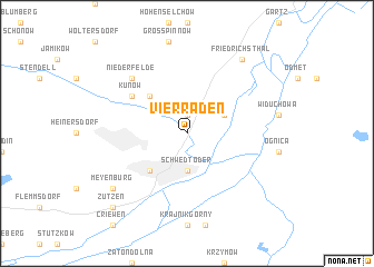 map of Vierraden