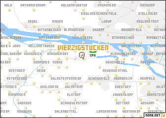 map of Vierzigstücken