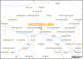 map of Vierzon-Village