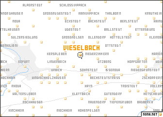 map of Vieselbach