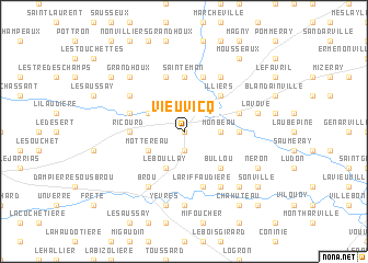 map of Vieuvicq