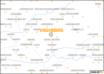 map of Vieux Bourg