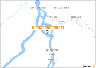 map of Vieux Grand-Santi