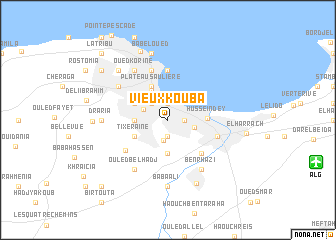 map of Vieux Kouba