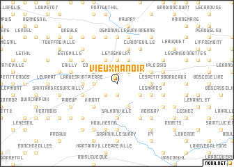 map of Vieux-Manoir