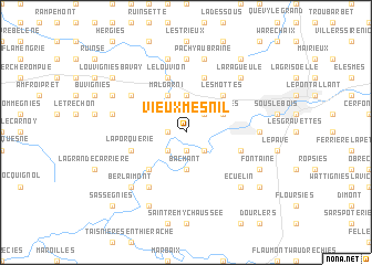 map of Vieux-Mesnil