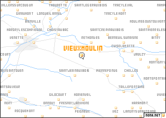 map of Vieux-Moulin