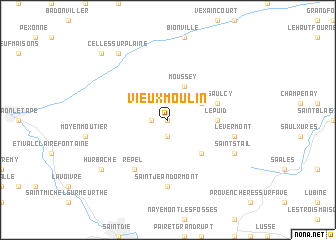 map of Vieux-Moulin