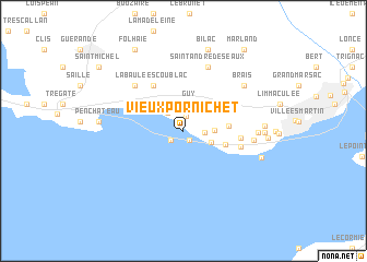 map of Vieux-Pornichet