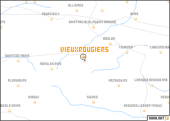 map of Vieux Rougiers