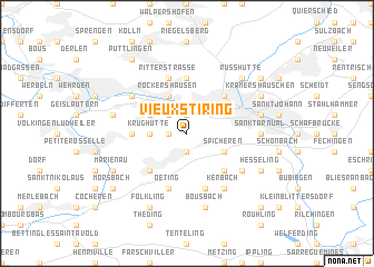 map of Vieux-Stiring