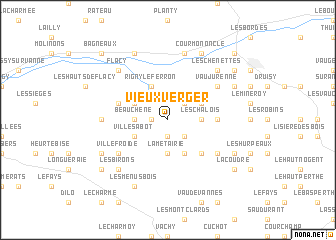 map of Vieux Verger