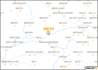 map of Viévy