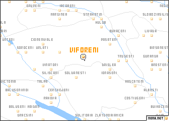 map of Viforeni