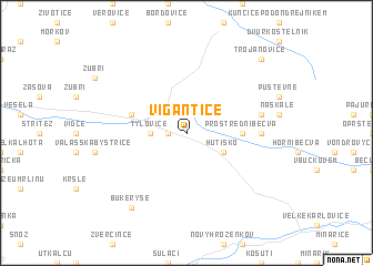 map of Vigantice