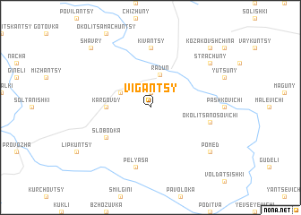 map of Vigantsy