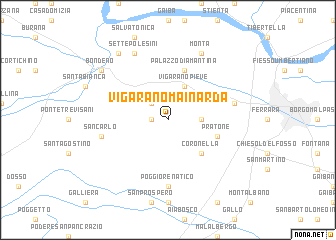 map of Vigarano Mainarda