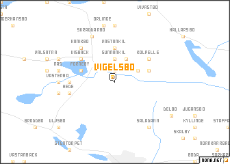 map of Vigelsbo