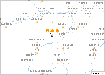 map of Vigens