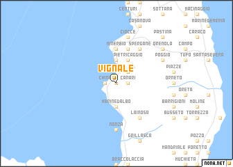 map of Vignale