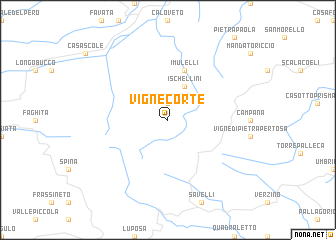 map of Vigne Corte