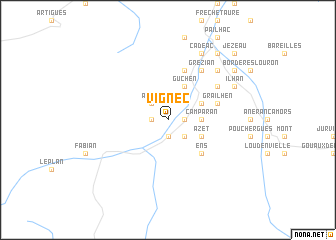 map of Vignec