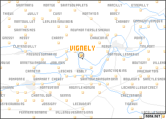 map of Vignely