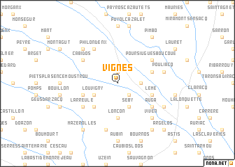 map of Vignes