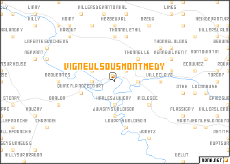 map of Vigneul-sous-Montmédy