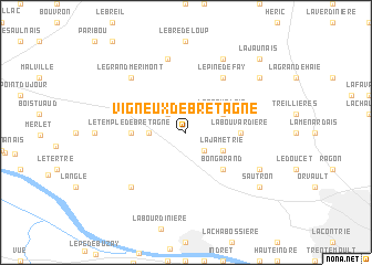 map of Vigneux-de-Bretagne