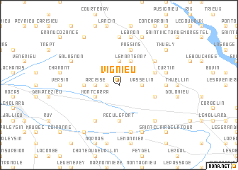 map of Vignieu