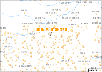map of Vignjevića Kosa