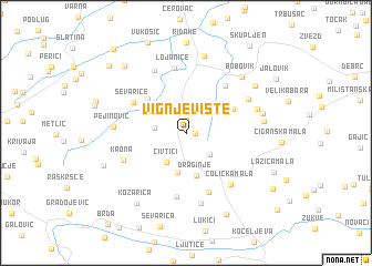 map of Vignjevište