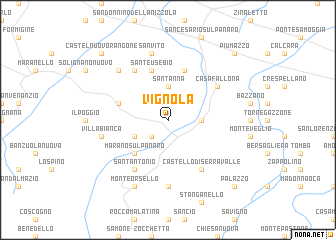 map of Vignola