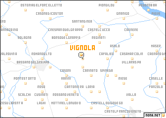 map of Vignola