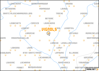 map of Vignols