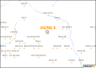 map of Vignols