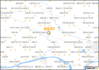 map of Vigny